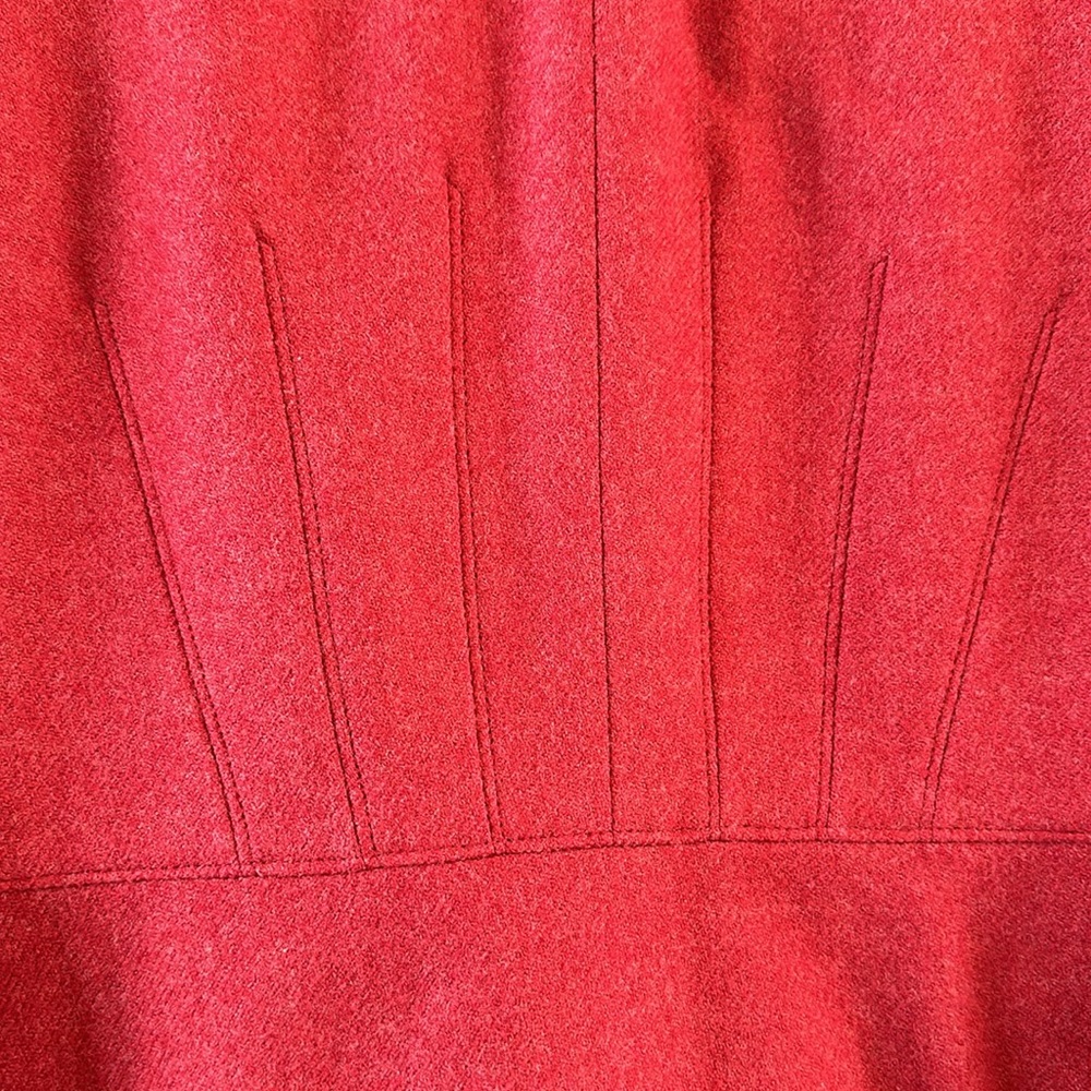 Akris Punto red wool zip front blazer jacket - Picture 5 of 11